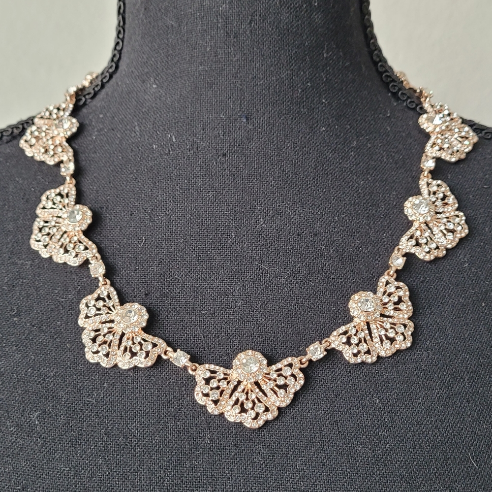 RoseGold Collar Statememt Necklace